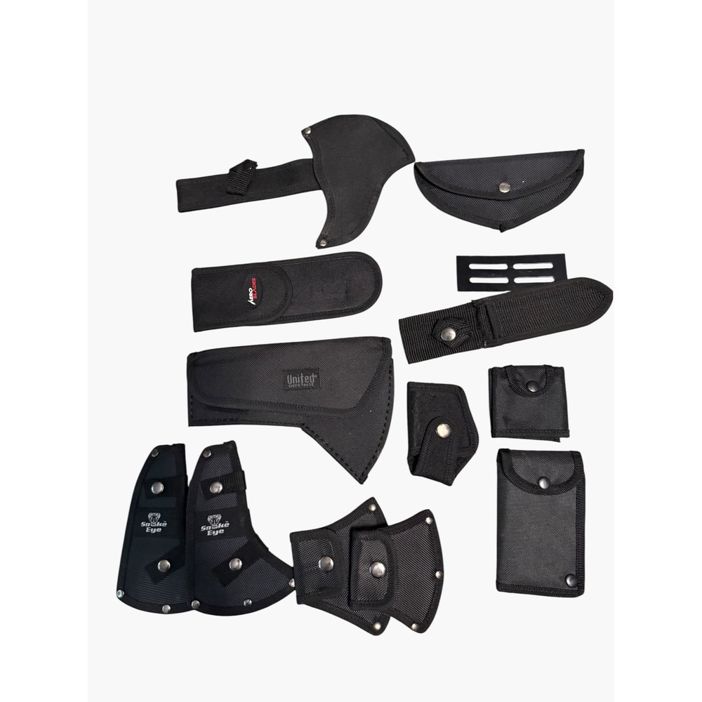 Tactical Nylon Sheath Pouch Lot Snake Eye United Defense Aero Blades Black